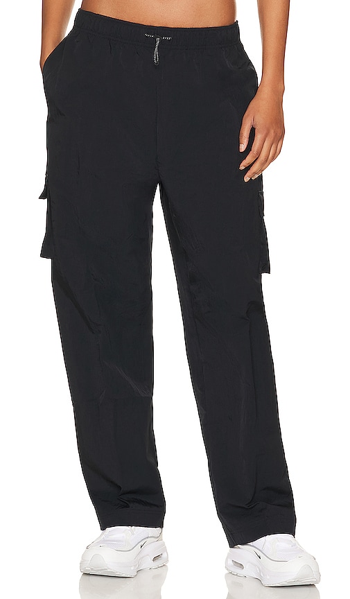 Shop Nike Nsw Essential High Rise Cargo Pant In Black & White