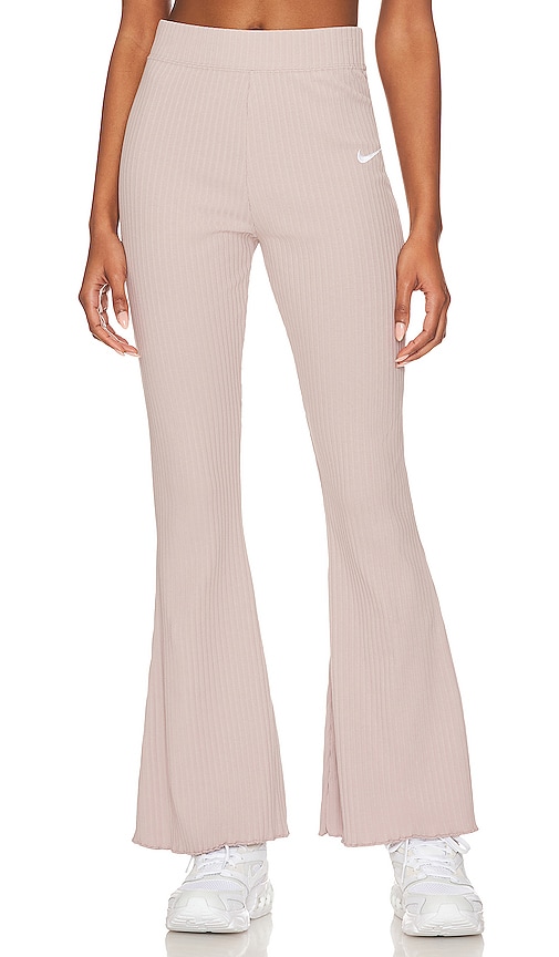 Nike Ribbed Jersey Pants in Diffused Taupe | REVOLVE