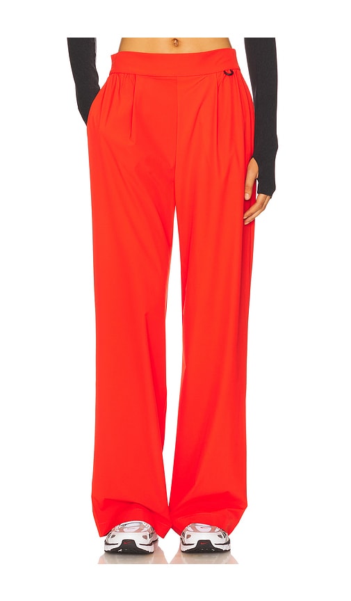 Nike Dri-fit High Waisted Loose Wide Leg Pant In Red