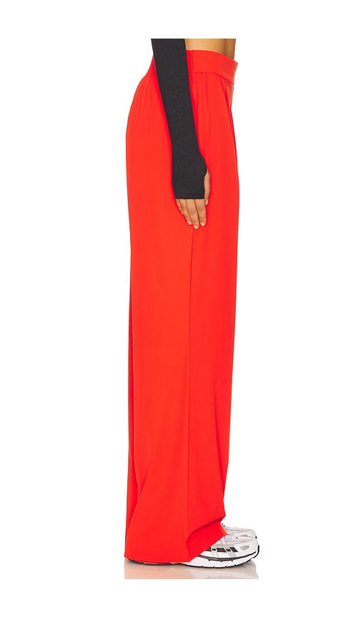 Nike Dri-fit High Waisted Loose Wide Leg Pant In Red