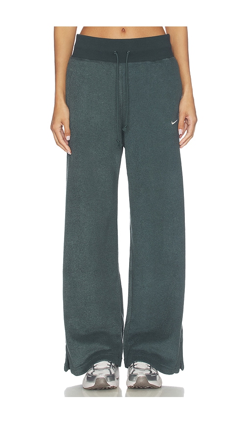 Nike High Waisted Wide Leg Cozy Fleece Pant
