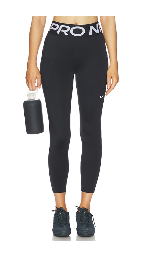 Nike High Waisted 7/8 Leggings in Black & White