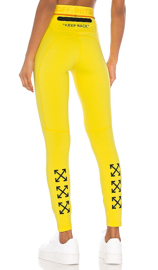 off white keep back leggings