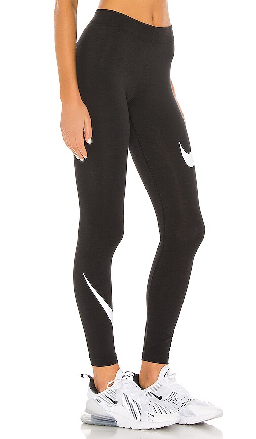 nike black logo waistband legasee leggings