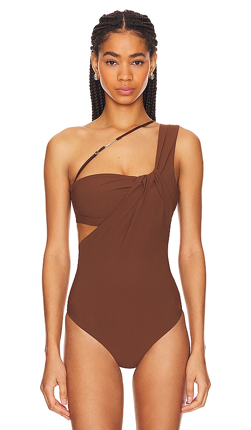Shop Nike X Jacquemus Bodysuit In Cacao Wow