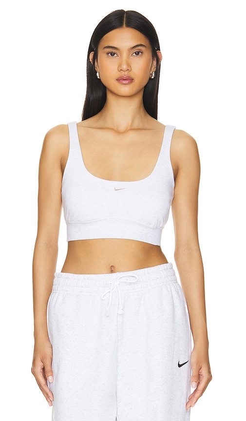 Nike Chill Crop Tank In White