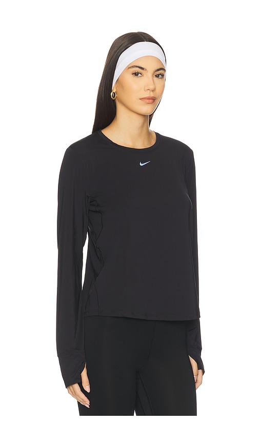 Nike One Classic Dri-fit Long Sleeve Top In Black