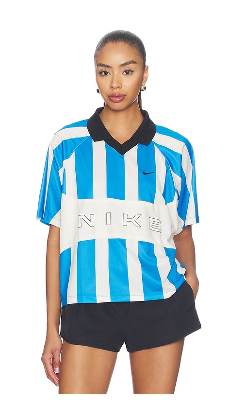 Nike Women's Oversized Short-sleeve Striped Jersey