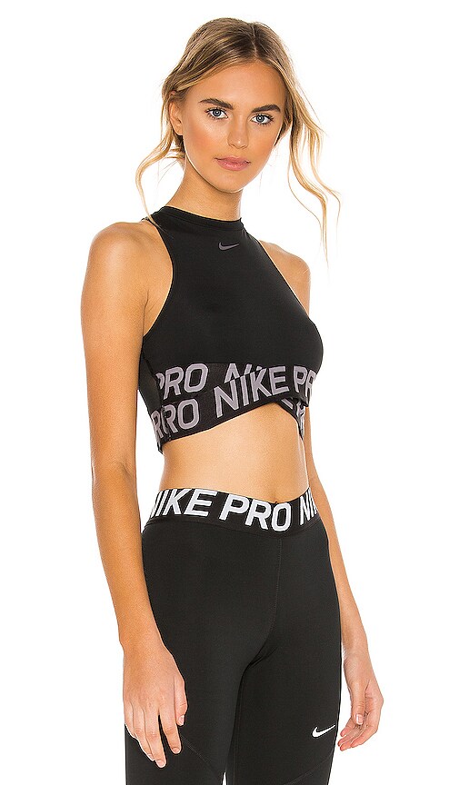 nike women's intertwist crop tank top