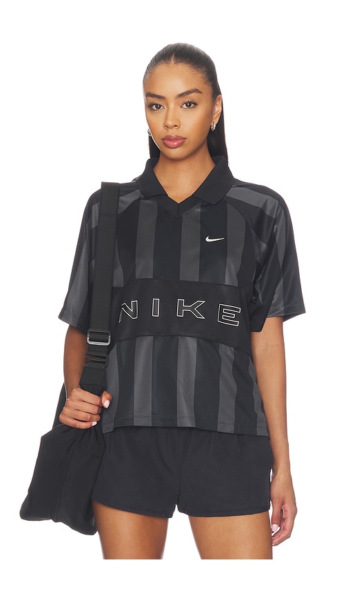 Nike Women's Oversized Short-sleeve Striped Jersey