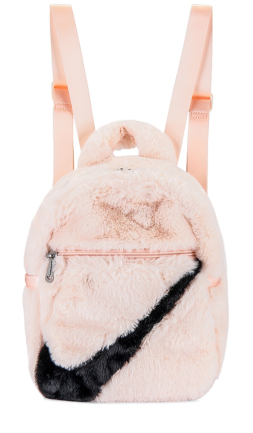 Nike Faux Fur Mini Backpack In Pink