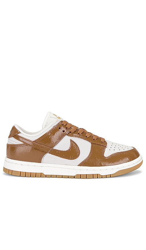 Nike Dunk Low LX Sneaker in Phantom, Ale Brown, Sail, & Metallic Gold