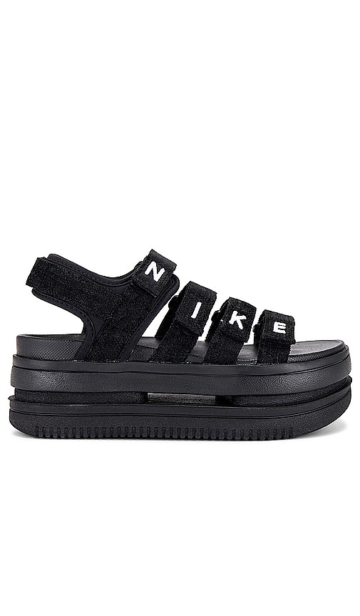 Shop Nike Icon Classic Sandal In Black & White