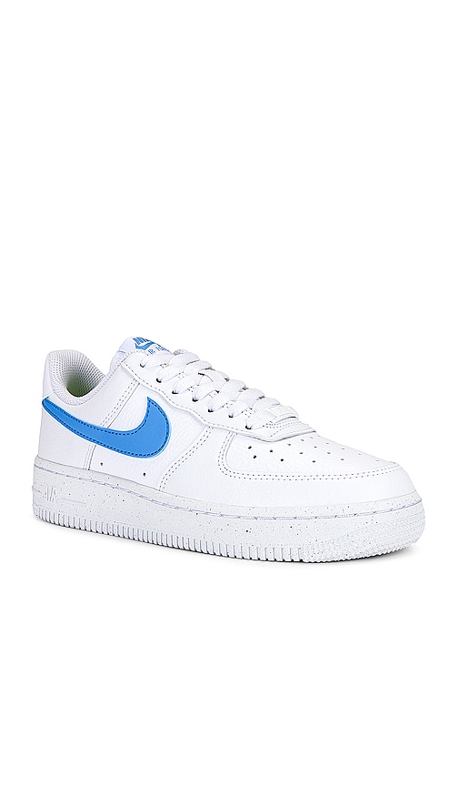 Shop Nike Air Force 1 '07 Se Sneaker In White  University Blue  & Volt