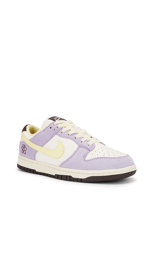 Shop Nike Dunk Low Prm Sneaker In Lilac Bloom  Soft Yellow  & Sail
