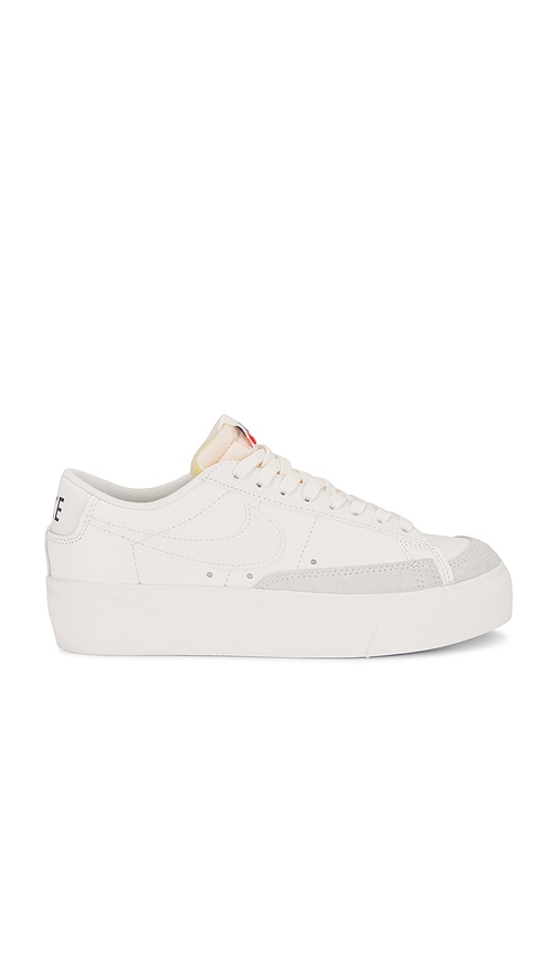 Nike Blazer Low Platform Sneakers in Sail & Black