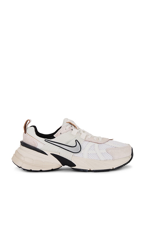 Nike V2K Run Sneakers in Summit White Chrome,& Light Orewood