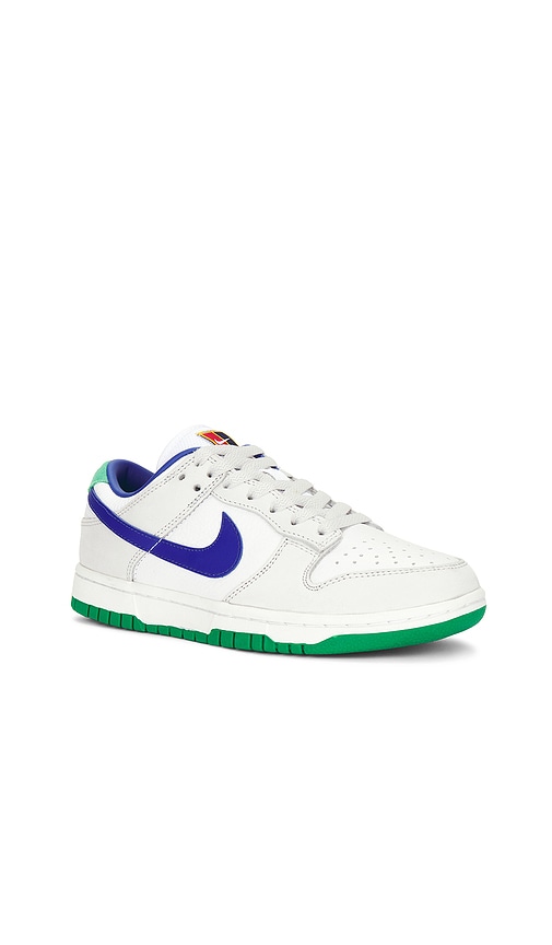 Nike Dunk Low Sneakers In White Photo Blue & Photon Dust