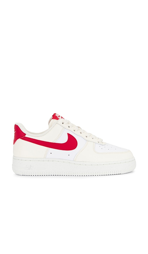 Nike Air Force 1 '07 Next Nature Sneaker In Pale Ivory University Red White & Sai