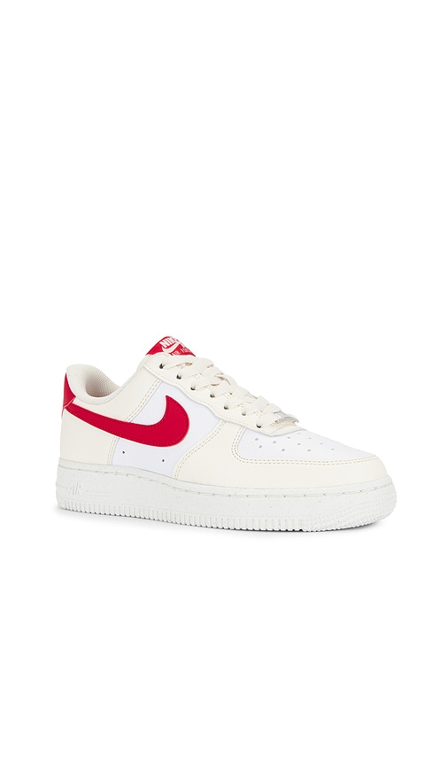 Nike Air Force 1 '07 Next Nature Sneaker In Pale Ivory University Red White & Sai