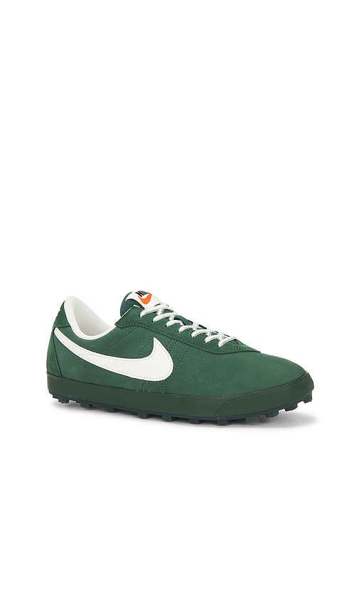 Nike Astrograbber Leather-trimmed Nubuck Sneakers In Green