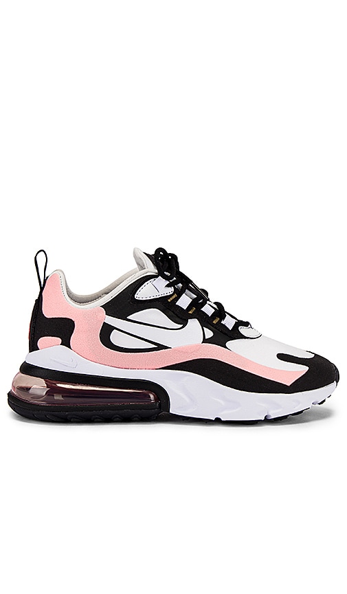 black white and pink nike 270