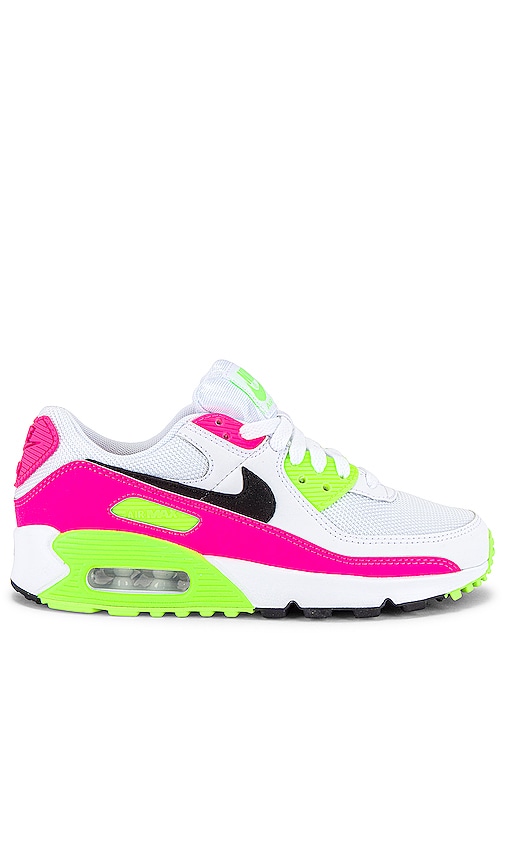 Nike Air Max 90 Sneaker in White, Pink 