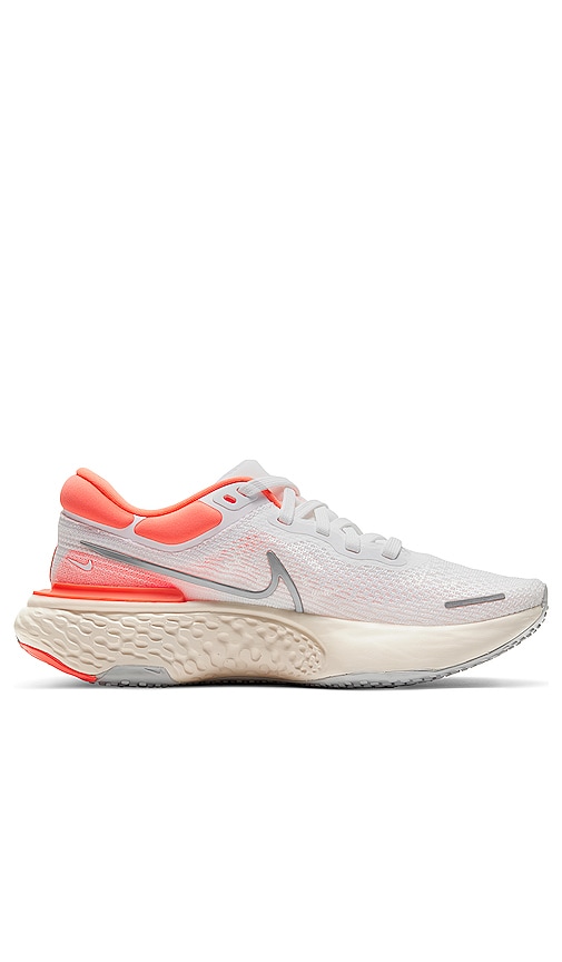 Nike ZoomX Invincible Run FK Sneaker in White & Mango