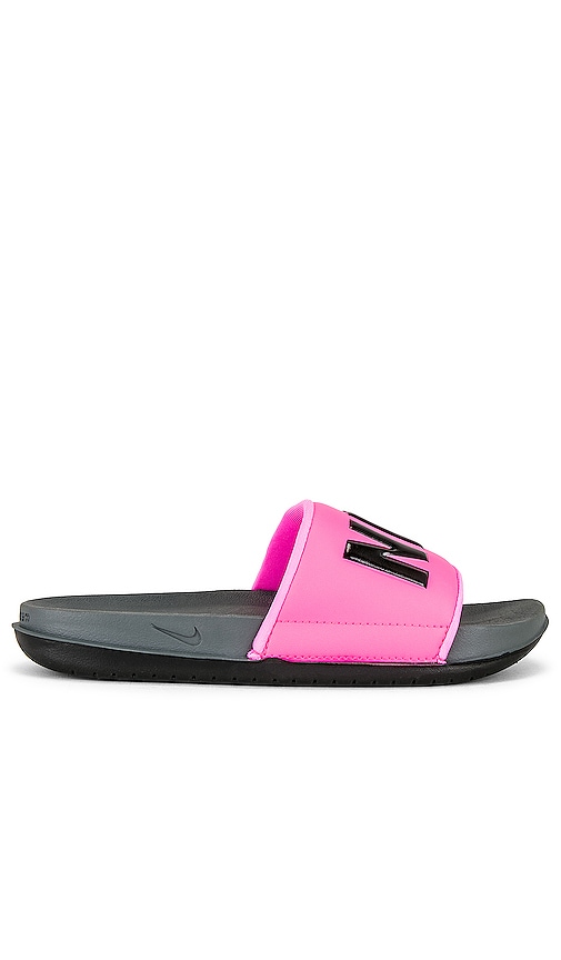 oversvømmelse Tilgivende krak Nike Women's Offcourt Slide Sandals In Pink Blast/dark Grey/pink  Blast/black | ModeSens