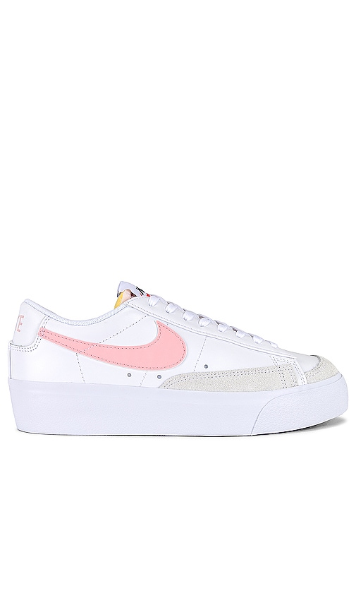 Shop Nike Blazer Low Platform Sneaker In White  Pink Glaze & Summit White