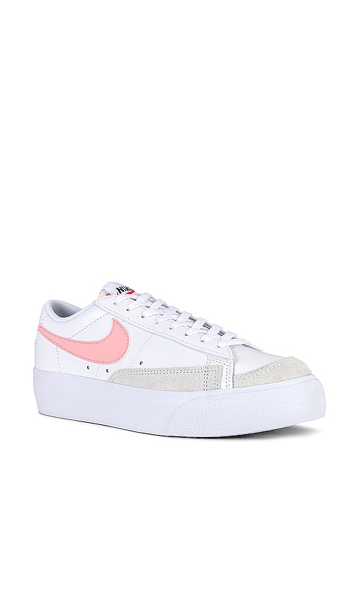Shop Nike Blazer Low Platform Sneaker In White  Pink Glaze & Summit White