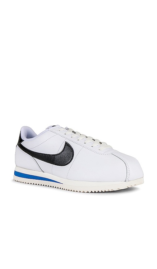 Shop Nike Cortez Sneaker In White  Black  & Photo Blue