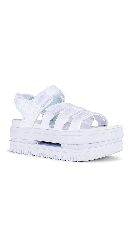Shop Nike Icon Classic Sandal In White  Pure Platinum & White