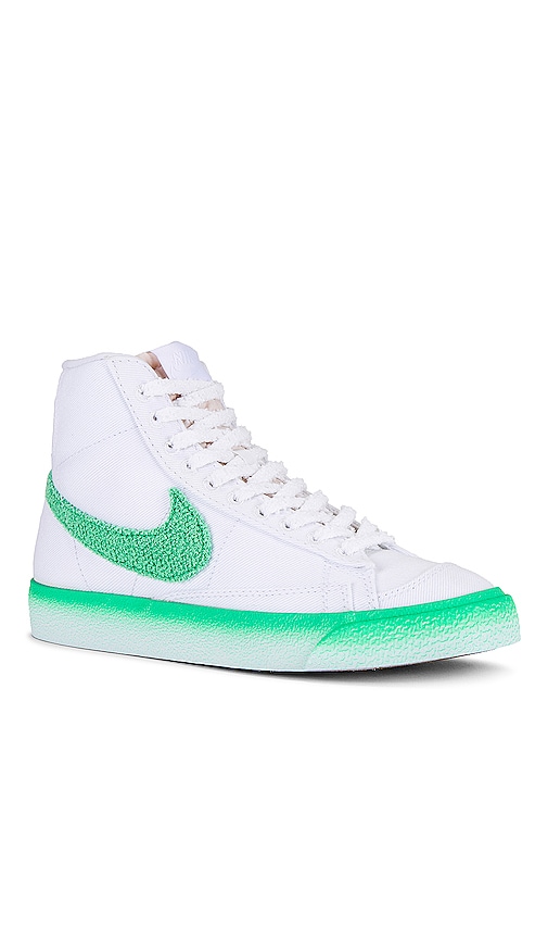 Shop Nike Blazer Mid '77 Sneaker In White  Spring Green  & Barely Green