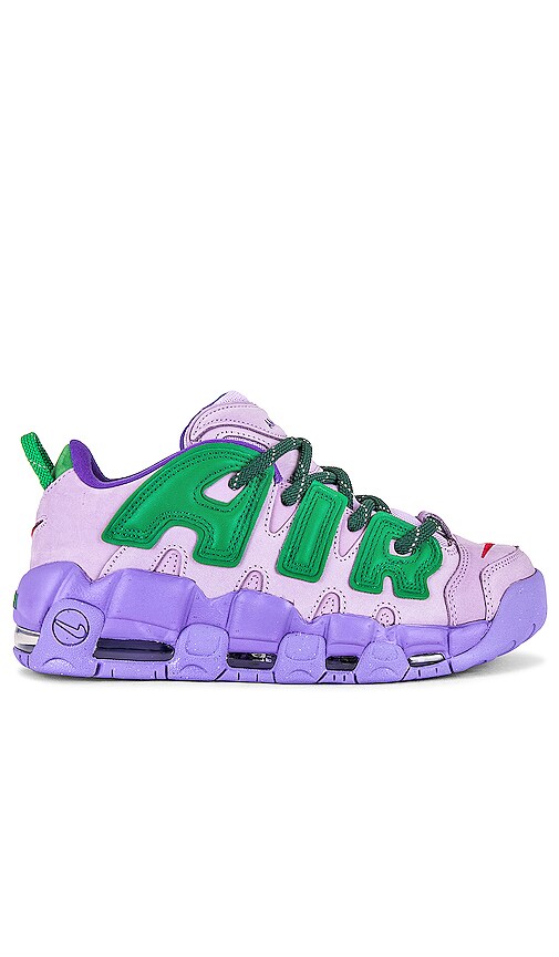 Nike x Ambush Air More Uptempo Low Sneaker in Lilac, Apple