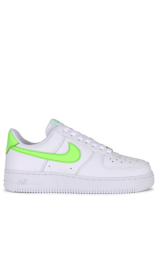 Nike Air Force 1 '07 Sneaker In White & Lime Blast