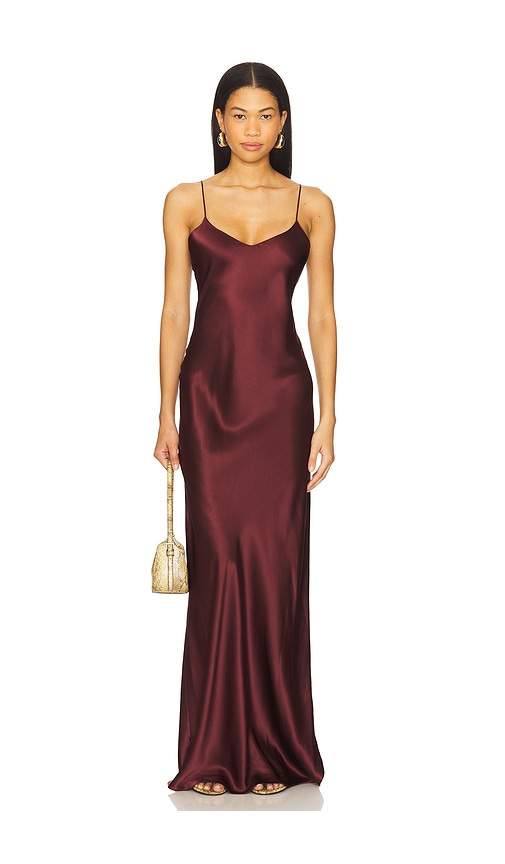 Cami Gown in Wine. - size XS (also in L, M, S)