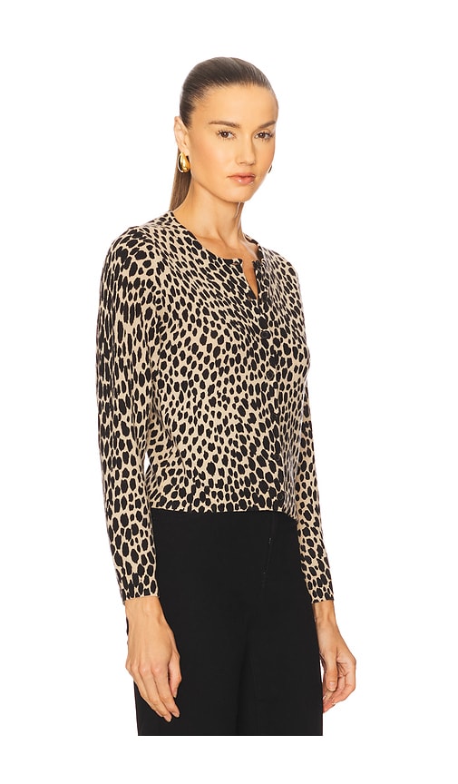 Nili Lotan Laevin Printed Sweater In Animal Print