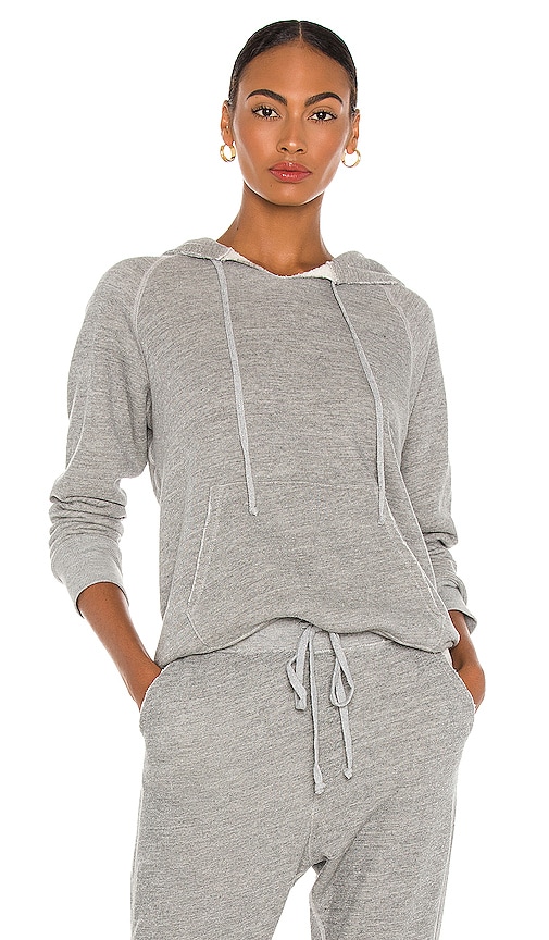 Nili Lotan Rayne sale Cotton Hooded Grey Sweatshirt