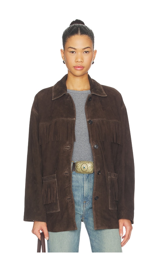 NILI LOTAN Foudre Fringes Suede Jacket - Women's Clothing