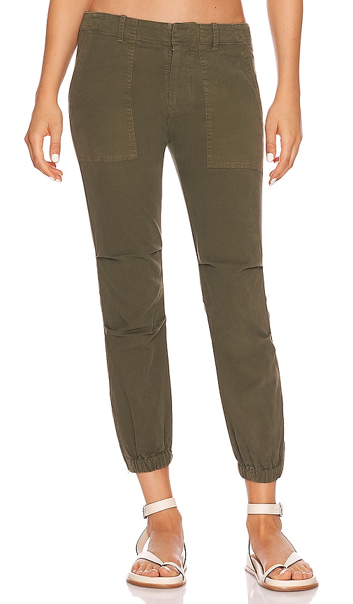 NILI LOTAN Cropped French Military Pant in Clover | REVOLVE