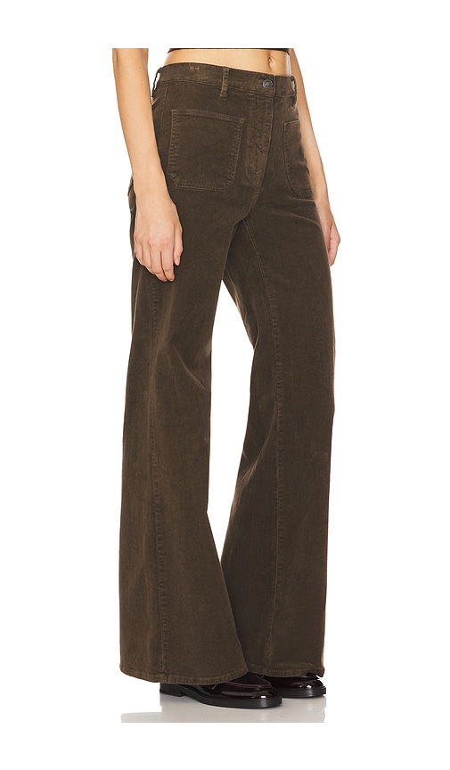 Shop Nili Lotan Florence Pant In Dark Umber