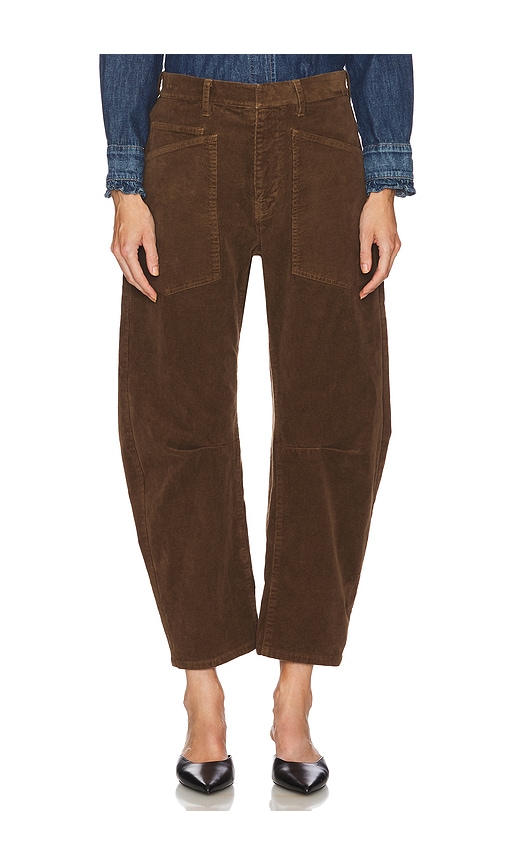 NILI LOTAN Shon Pant in Cigar Brown