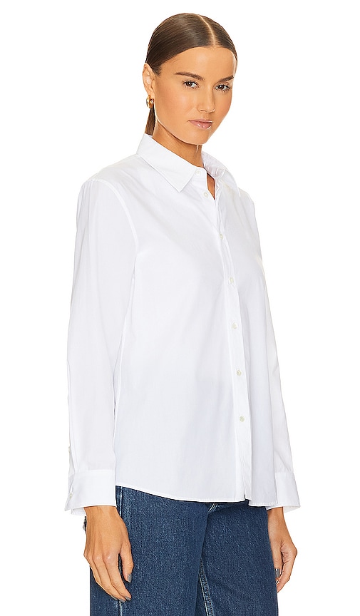Shop Nili Lotan Raphael Classic Shirt In White