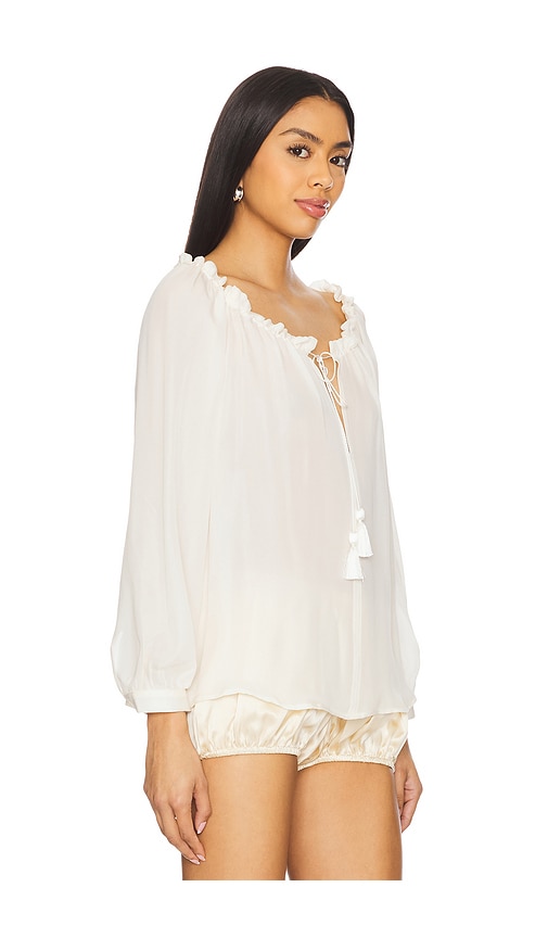 Nili Lotan Carley S. Silk Blouse In Ivory
