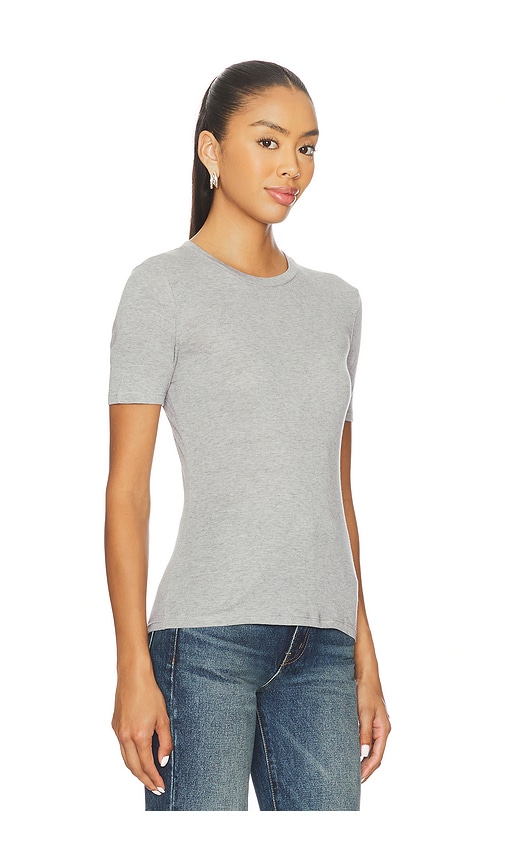 Nili Lotan Makyla Tee In Heather Grey In Gray
