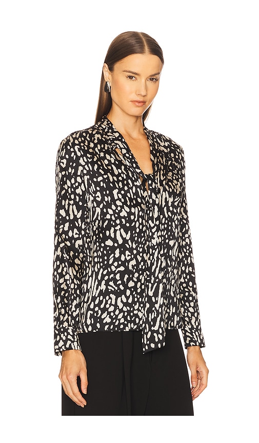 Nili Lotan Janese Blouse In Animal Print
