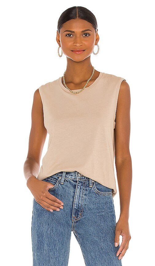 Click to view more detailed imagery on our partner's website Nili Lotan Muscle Tee In Khaki