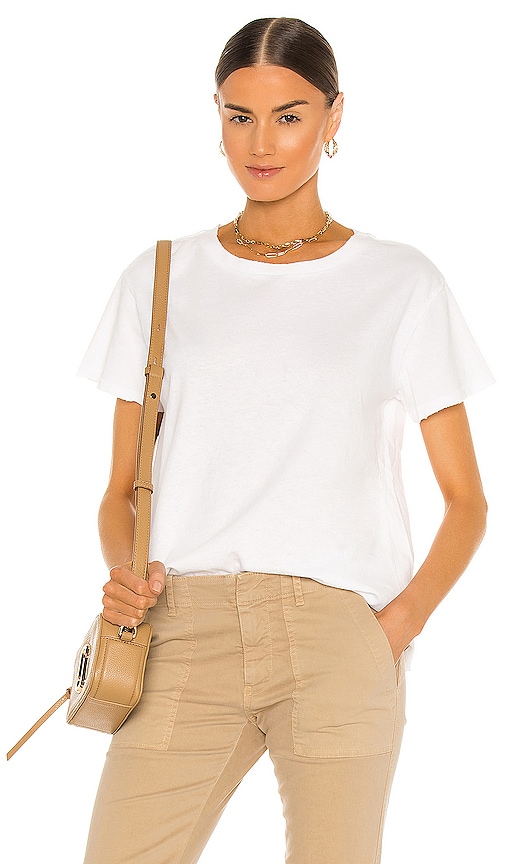 Nili Lotan - Nili Lotan Brady Tee in White XL - Hampden Clothing