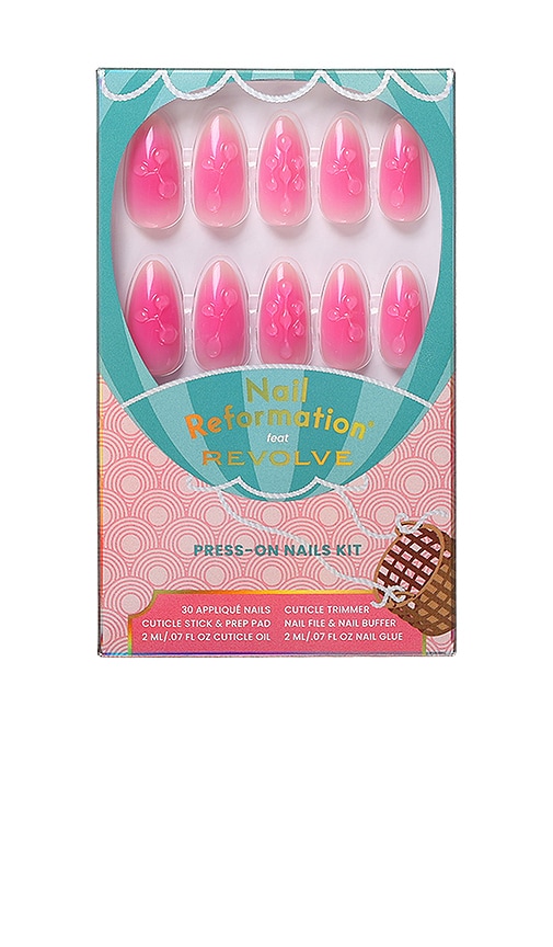 Nail Reformation x REVOLVE Bright Aura Press On Nails in Fuchsia.